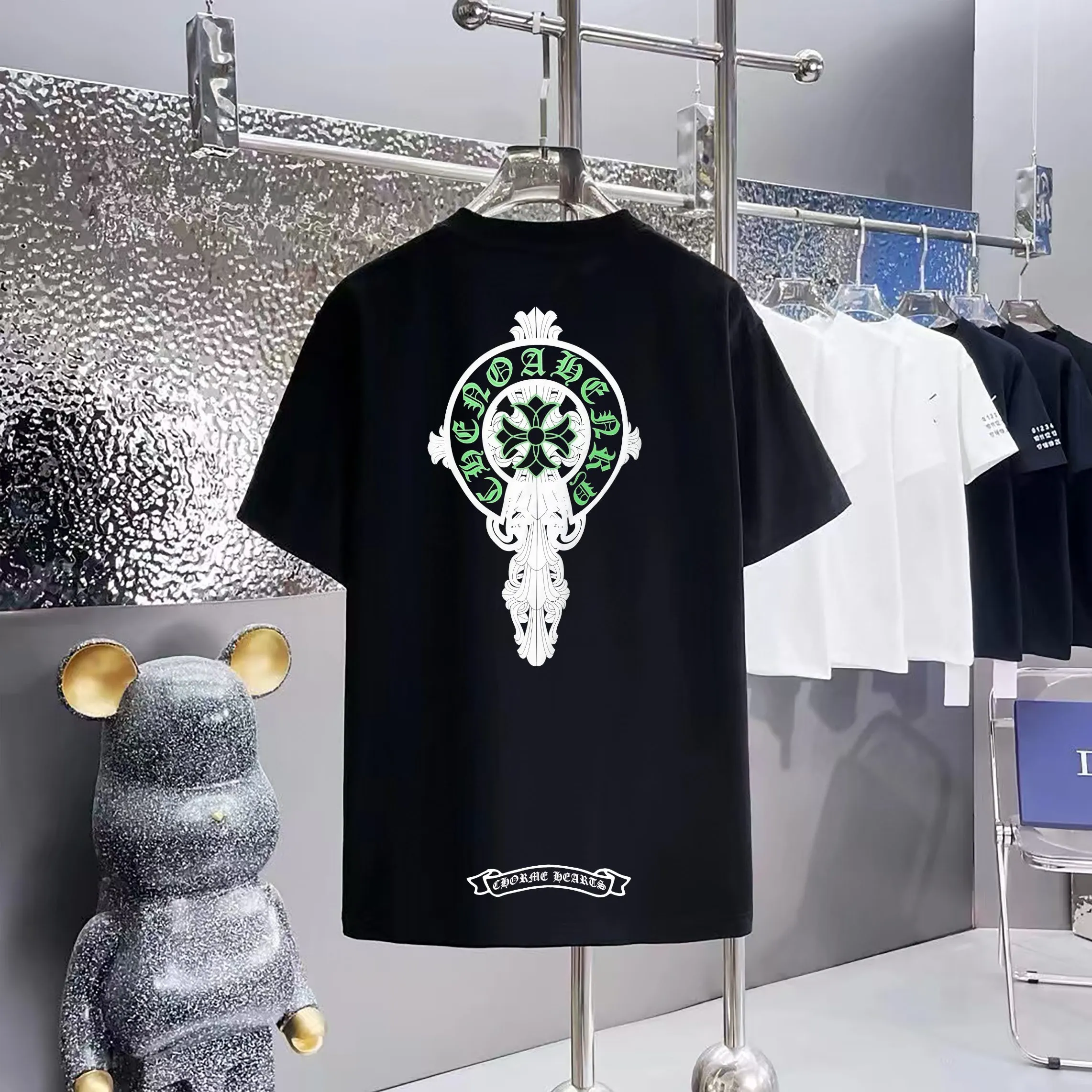 80 Chrome Hearts T 1:1 1×1 Same Style logo OS ：Black，White， ，Red， Gray Size：XS-L
